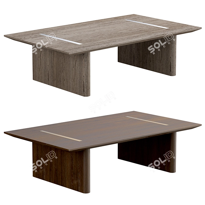Sleek Balmain Coffee Table 3D model image 1