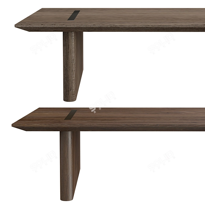 Sleek Balmain Coffee Table 3D model image 2