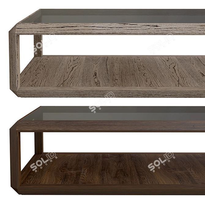 Sleek Modern Mattias Coffee Table 3D model image 2