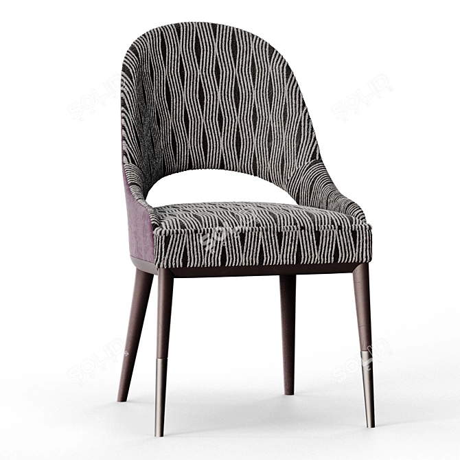 Vision Side Chair: Elegant Simplicity 3D model image 4