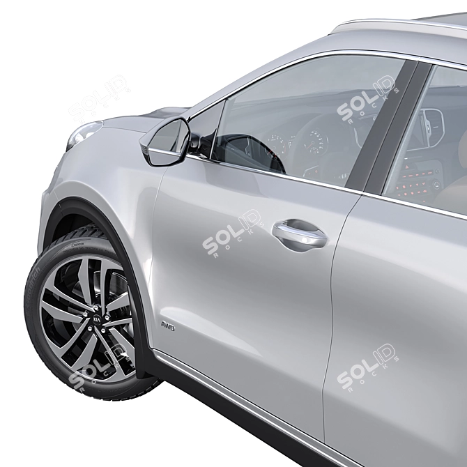 High-Polygon Kia Sportage 2020: Detailed Model for Renders! 3D model image 6