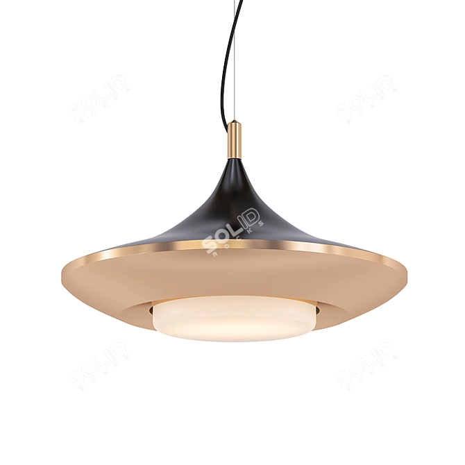 Scandinavian LED Pendant Light 3D model image 1