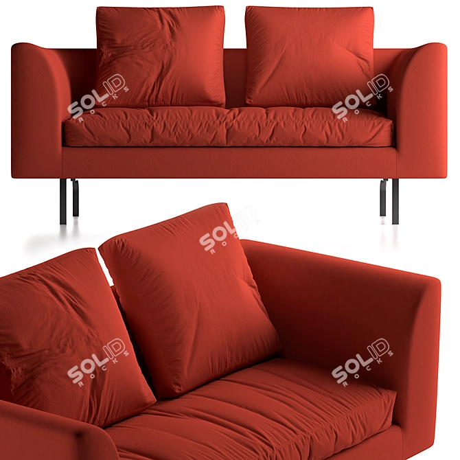 Mell Lounge: A Modern Polygone 3D model image 4