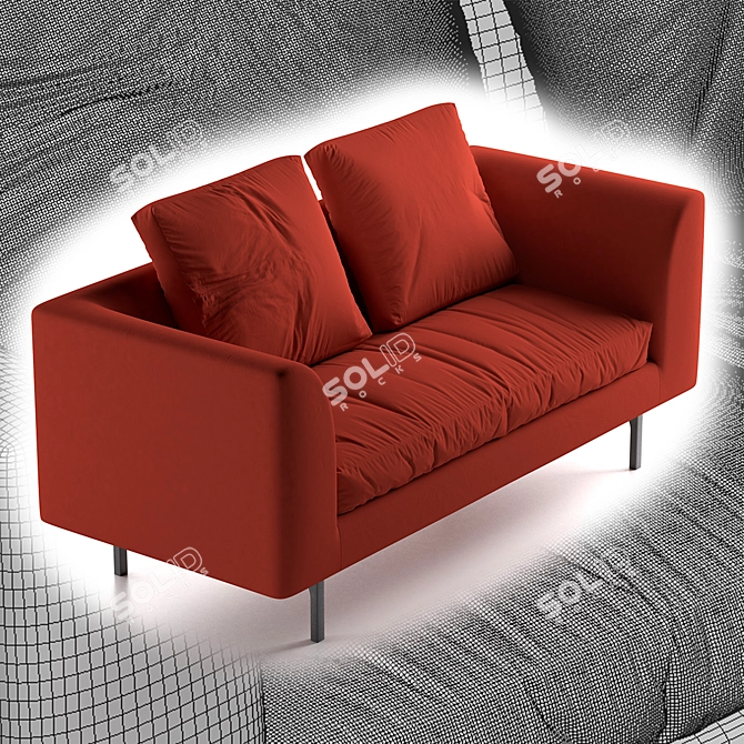 Mell Lounge: A Modern Polygone 3D model image 10