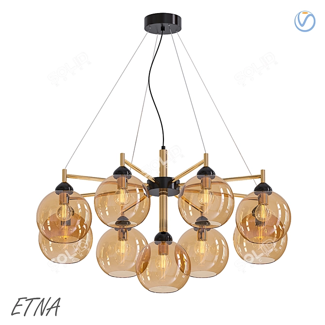 Elegant Etna 2014 Lamp 3D model image 1