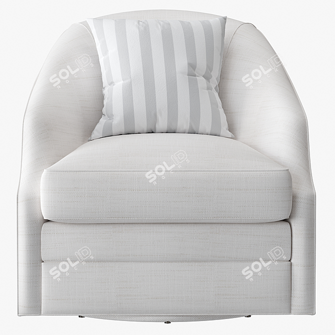 Title: Eichholtz Gustav Swivel Chair 3D model image 2