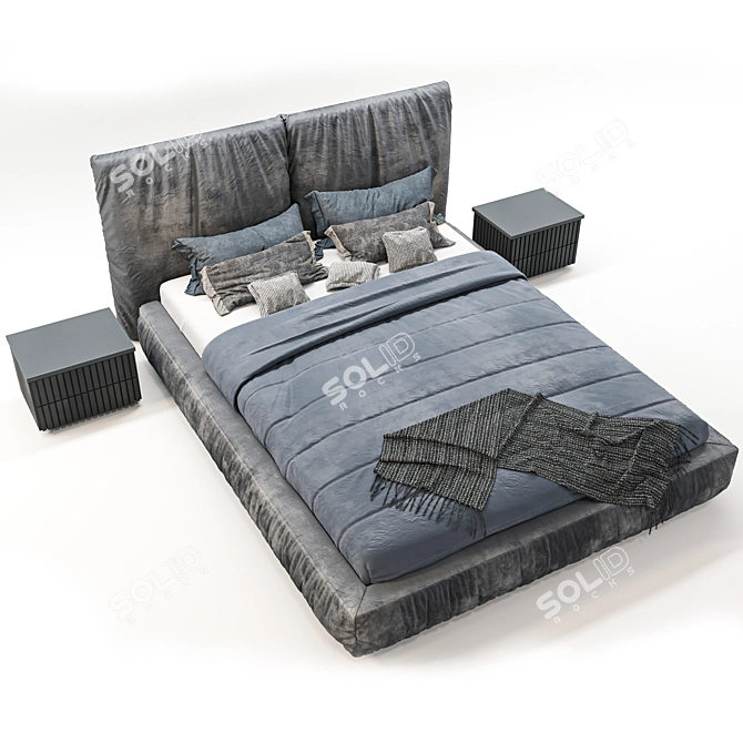 Comfort Sleep Bed 3D model image 3