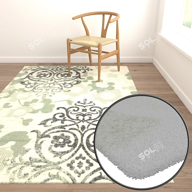 Premium Carpet Set: High-Quality Textures 3D model image 5