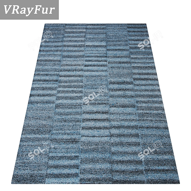 Luxury Rug Set: High Quality Textures 3D model image 2