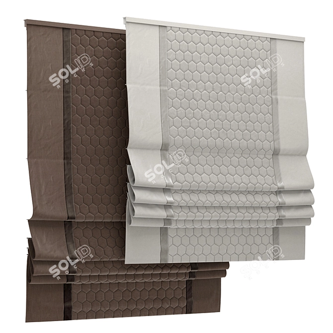 Elegant Roman Blind 85 3D model image 1