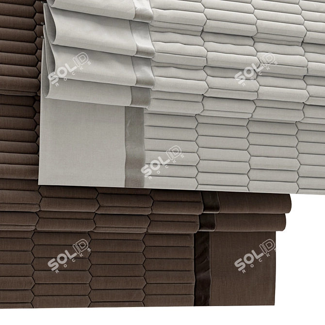 Elegant Roman Blind 89 3D model image 2