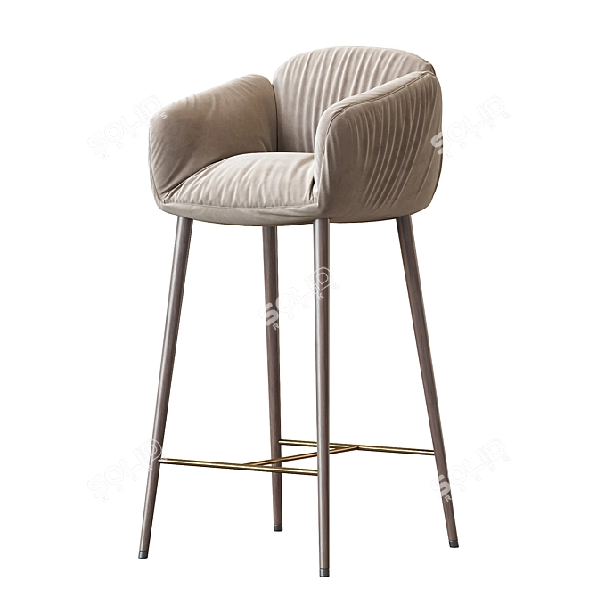 Jolie My Home Barstool: Stylish and Comfortable 3D model image 3