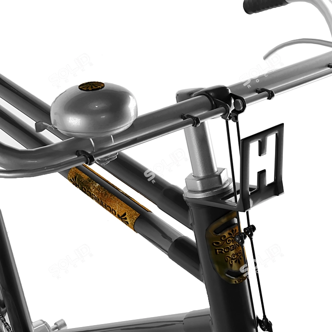 Vintage 2016 Classic Bike 3D model image 3