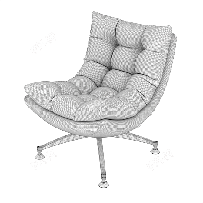 Sakura Armchair: Stylish Comfort 3D model image 2