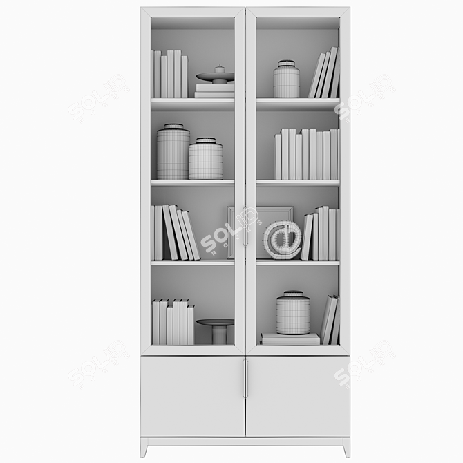 Metropolitan Showcase-Library: Elegant and Functional 3D model image 3