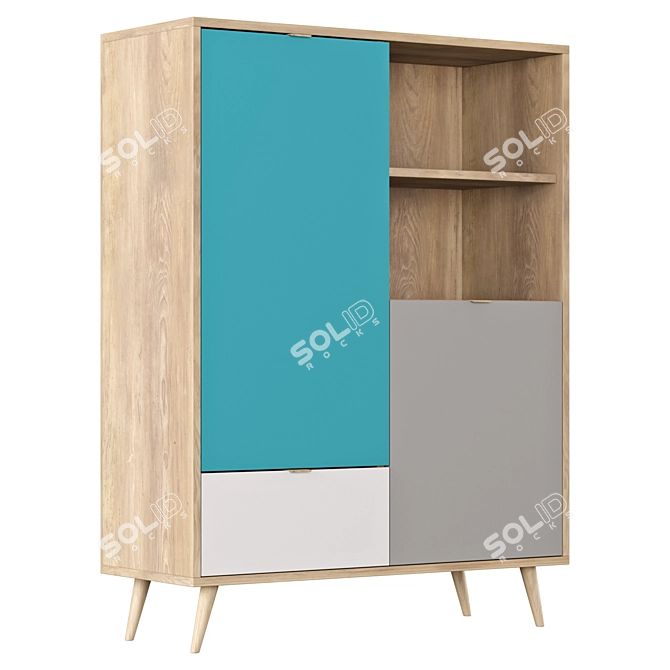 Ultimate Storage Solution | Otto Jona Highboard 3D model image 2