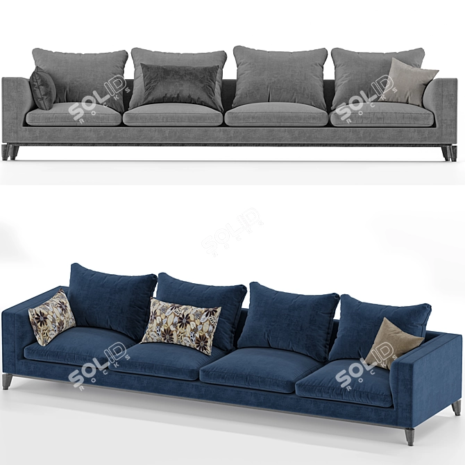 Luxury Andersen Sofa | Polys: 921 601 3D model image 1