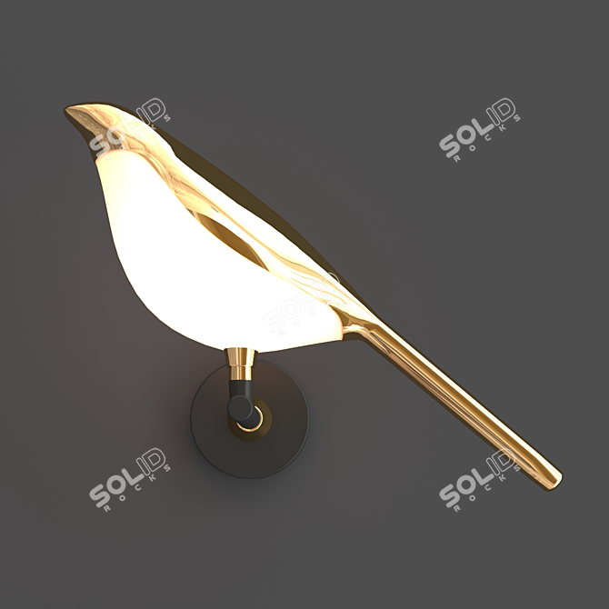 Modern Wall Fixture: Nomi Wall 3D model image 1