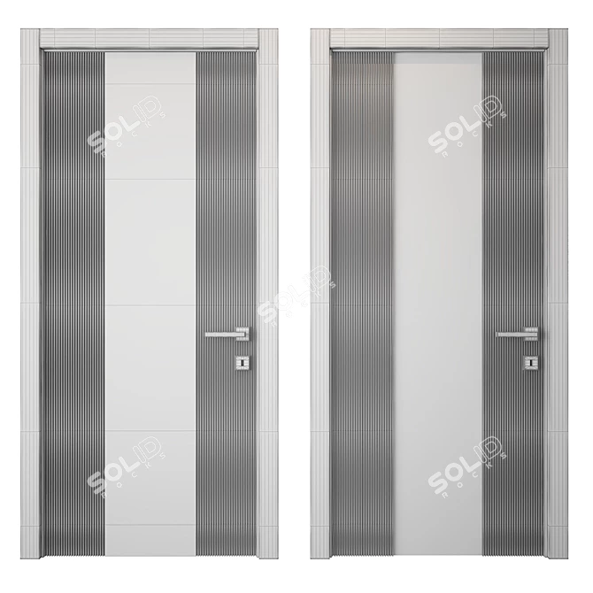 Sleek and Stylish Door Design 3D model image 2