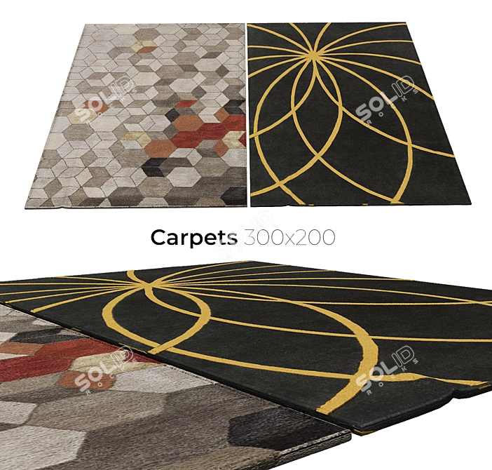 Elevate Your Interiors with Luxurious Carpets 3D model image 1