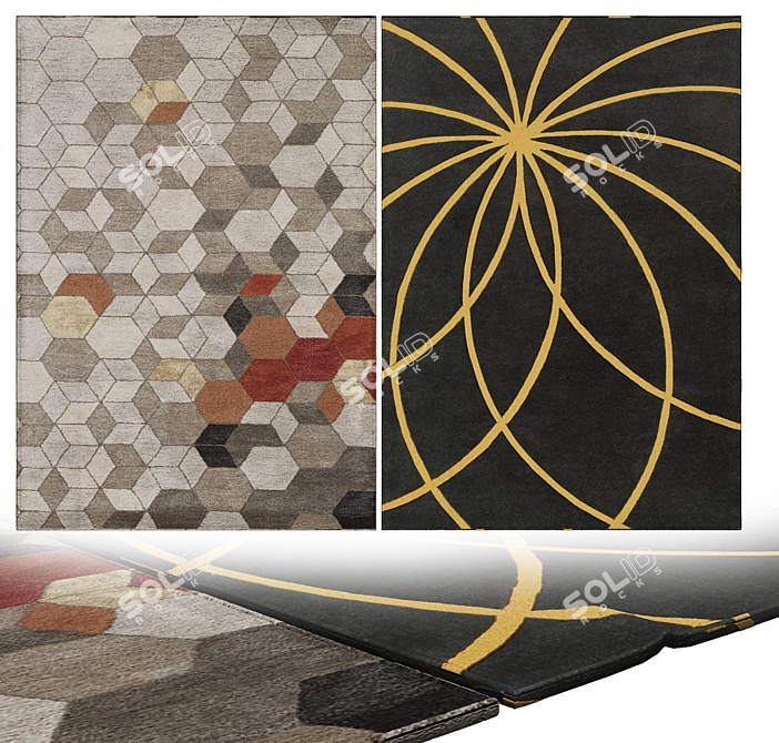 Elevate Your Interiors with Luxurious Carpets 3D model image 2