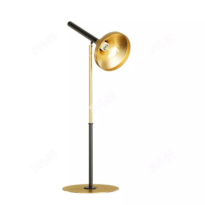 Golden Glow: Hamilton Conte Tilda Table Lamp 3D model image 1