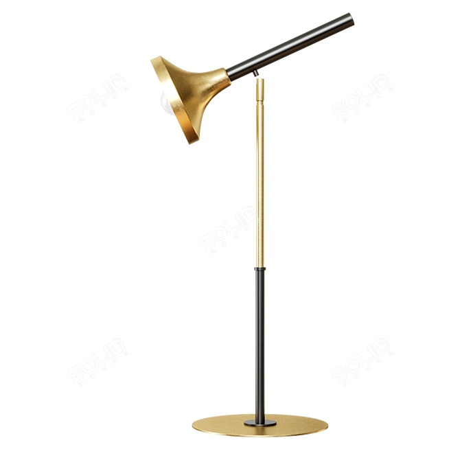 Golden Glow: Hamilton Conte Tilda Table Lamp 3D model image 2