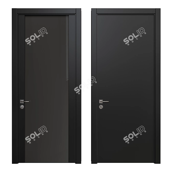 Modern Interior Door: DOOR 53 3D model image 1