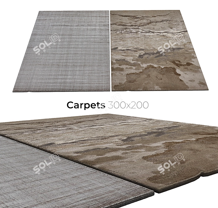 Stylish Interiors with Carpets 3D model image 1