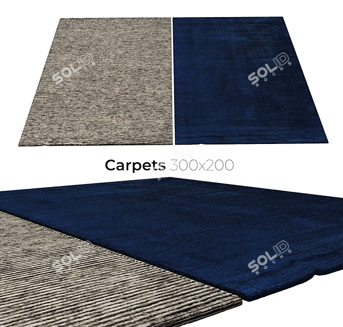 Elegant Interior Carpets 3D model image 1