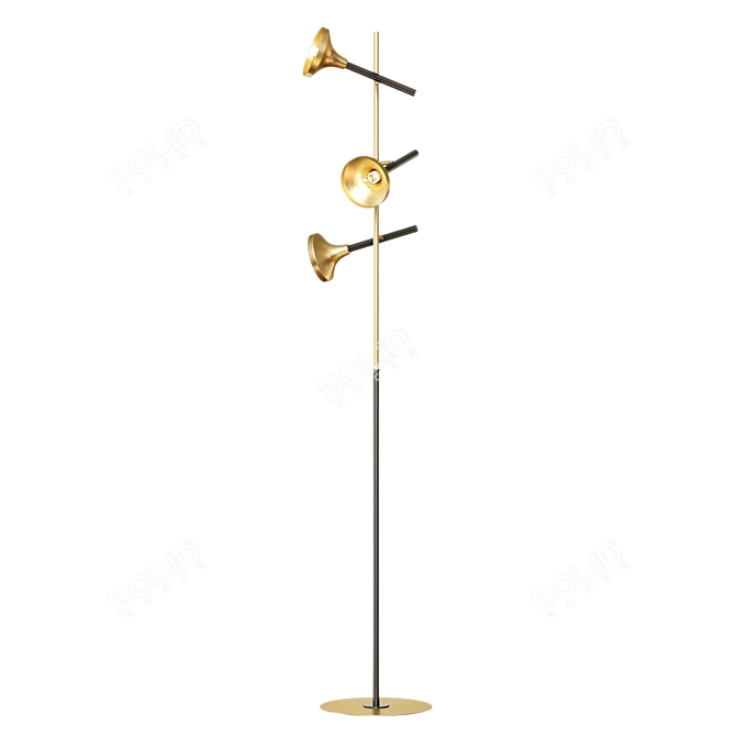 Golden Glow: Hamilton Conte Tilda 2667 floor lamp 3D model image 1