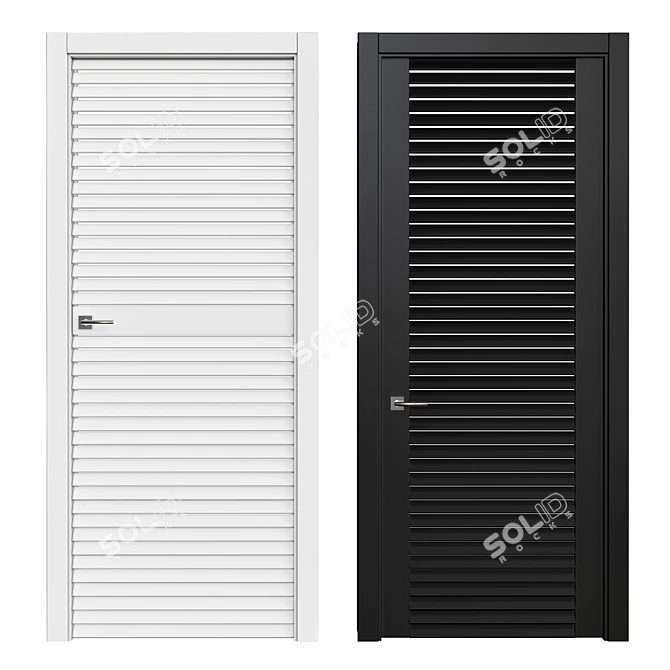 Sleek Interior Door Design 3D model image 1