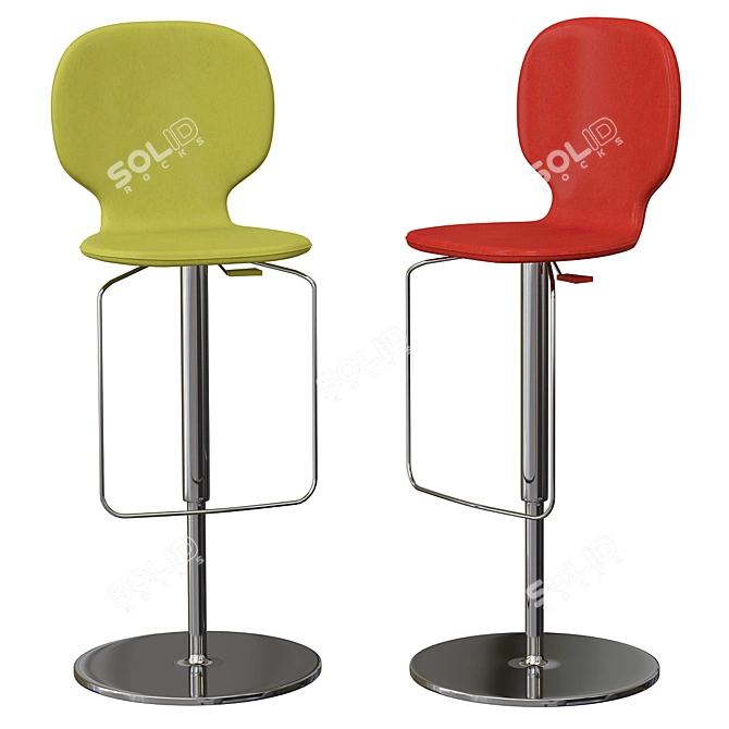 Urban Chic Bar Stool: New York 3D model image 2