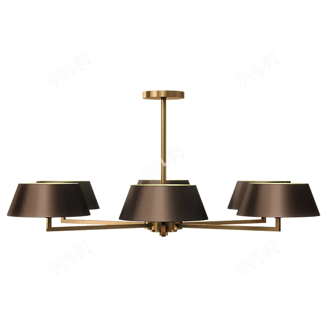 Heathfield Holt 6-Light Pendant 3D model image 2