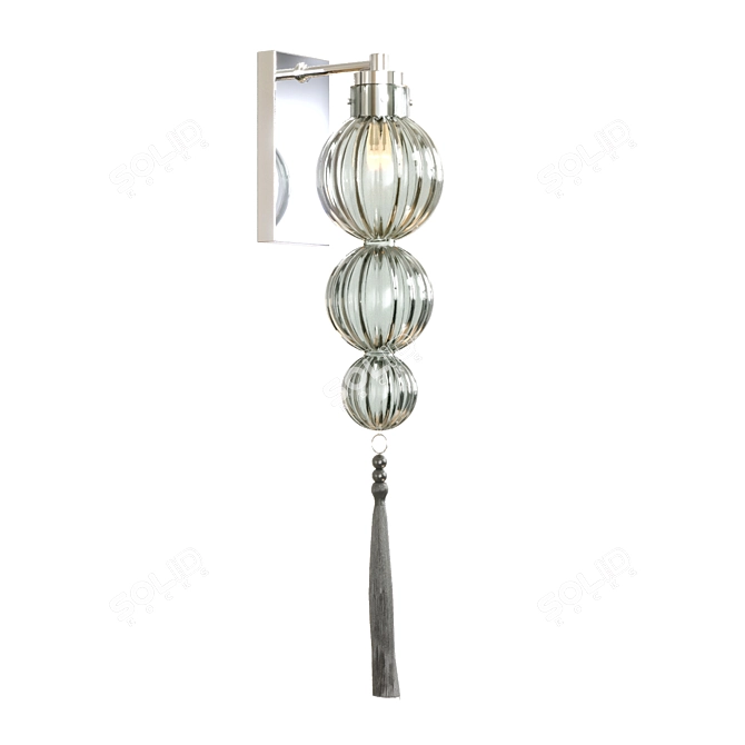 Opulent Opal Jade Wall Light 3D model image 1