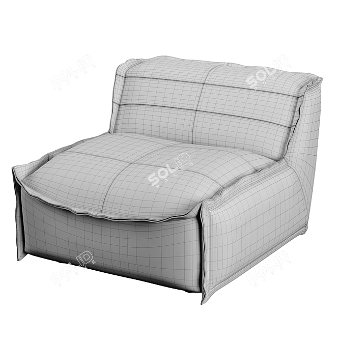 Cozy Sunday Sofa for Laid-back Living 3D model image 5