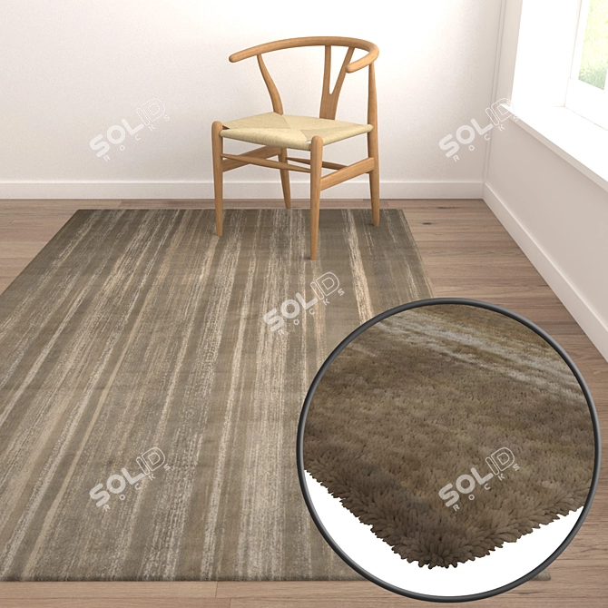 Luxury Carpet Set: High-Quality Textures 3D model image 5