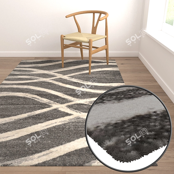 Luxury Rug Set: High-Quality Textures 3D model image 5