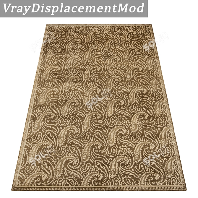 Title: Luxury Textured Carpet Set 3D model image 3