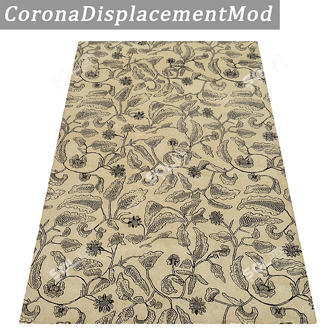 Title: Luxury Textured Carpet Set 3D model image 4