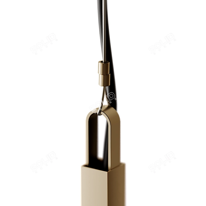 Sleek Decostick Pendant Light 3D model image 3