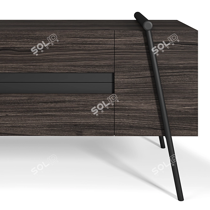 DUOO TV Table: Modern and Stylish 3D model image 2