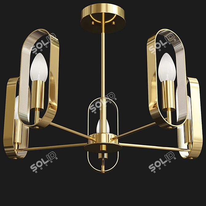 Eurosvet Maglia Gold Pendant Light 3D model image 3