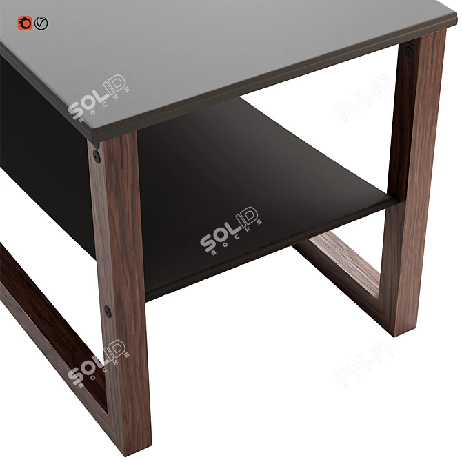 Sleek Modern Coffee Table 3D model image 2