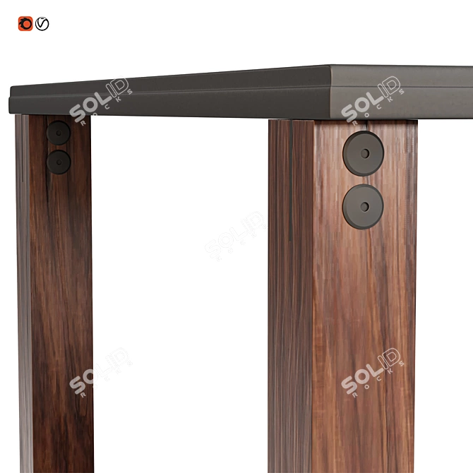 Sleek Modern Coffee Table 3D model image 4