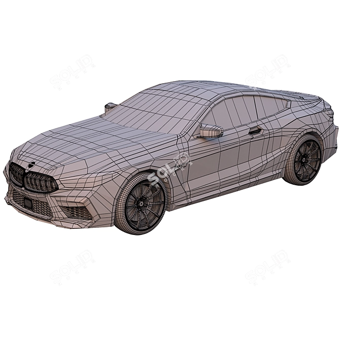 Sleek BMW M8 2020: Luxe and Powerful 3D model image 5