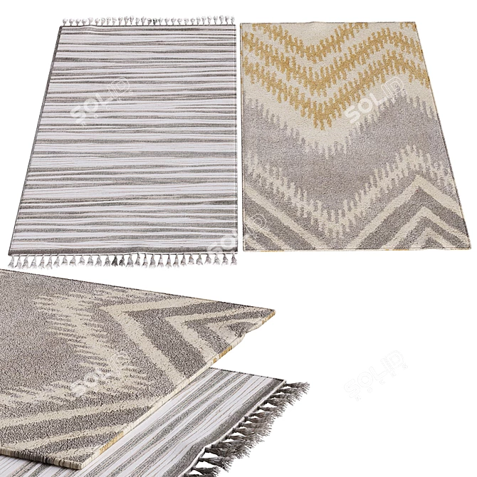 Soft and Stylish Carpets 3D model image 1