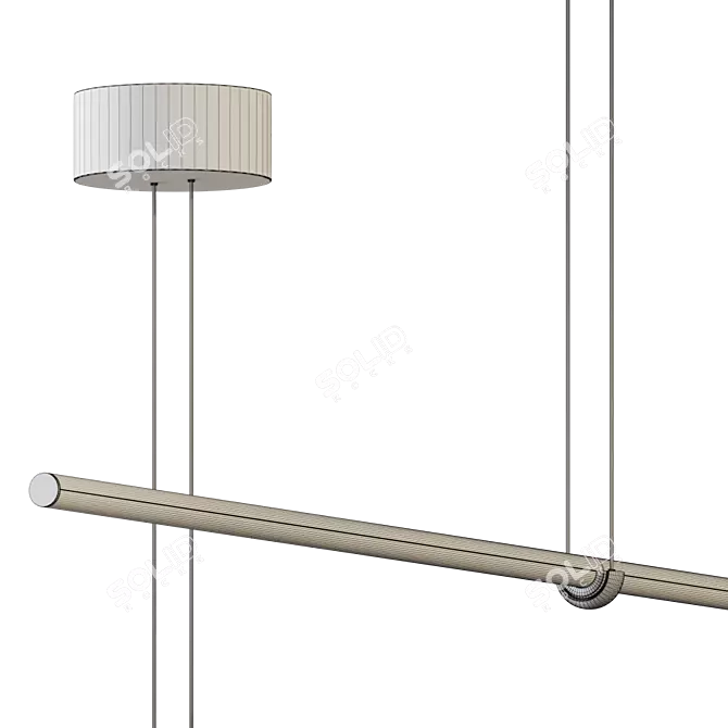 Suspended Aluminum Light: Arrangements Line 3D model image 4