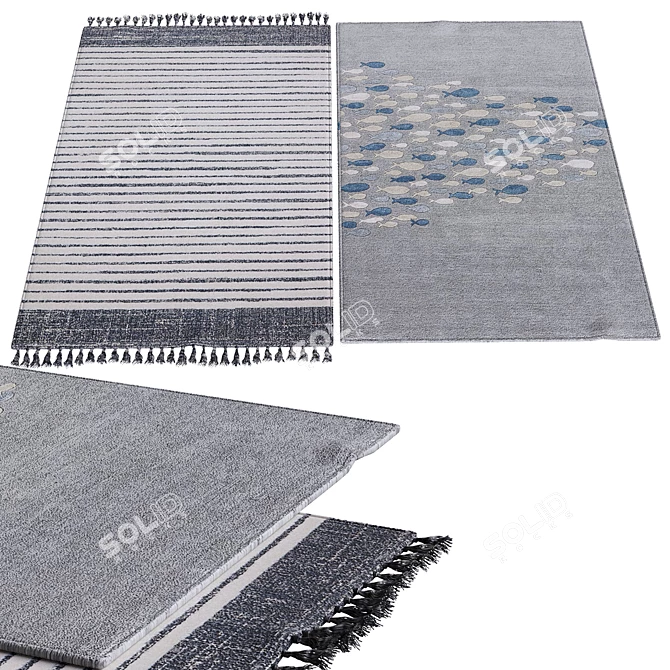 Soft and Durable Carpet for Homes 3D model image 1