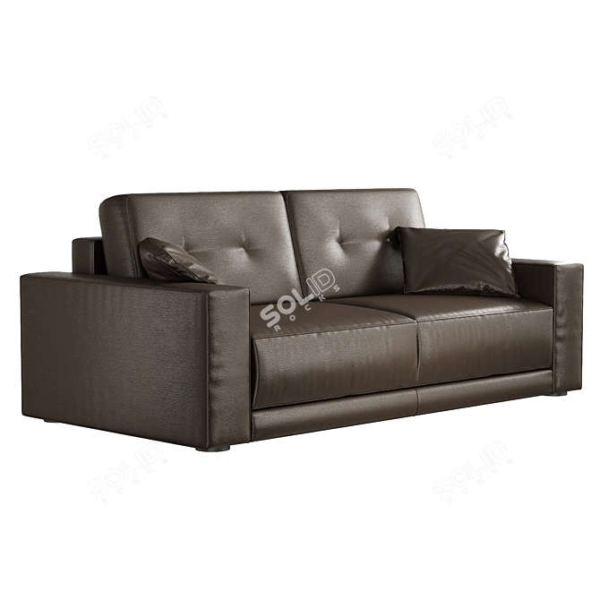 Italian Keoma Safira Double Sofa 3D model image 1